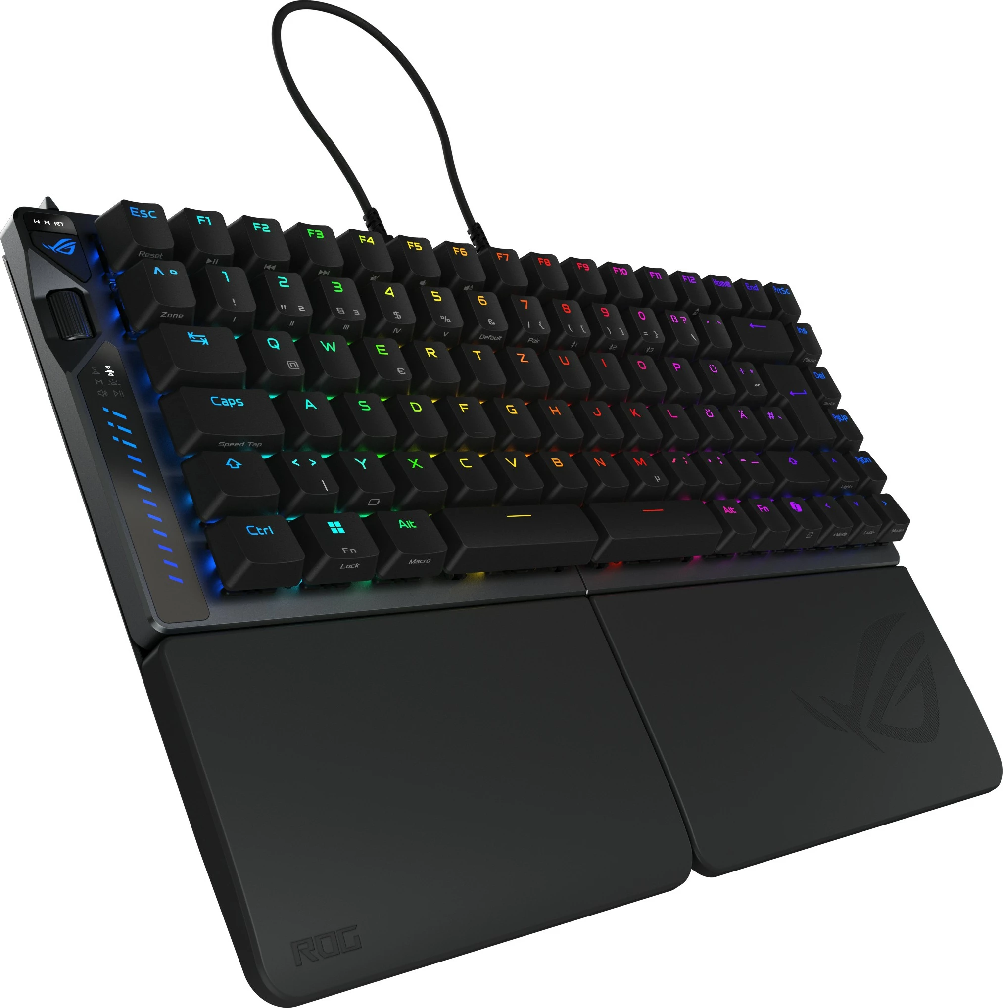 Mehanična tipkovnica ASUS ROG Falcata, RGB, DE razpored, črna