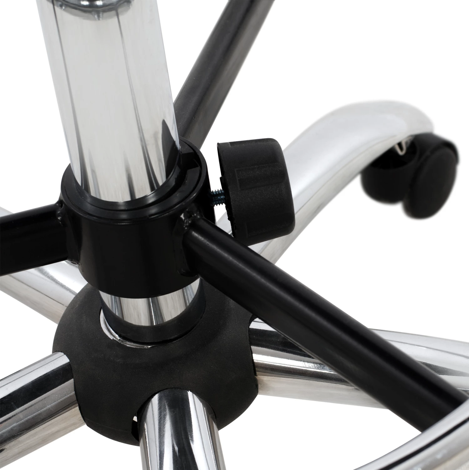 Pisarniški stol VEGAR FH1042.01 z obodno oporo za noge-visok sedež-črna 56,5x60x136Hcm