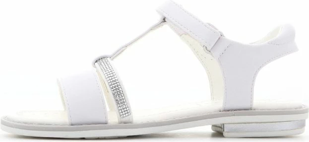 Dihajoče sandale Geox za otroke, bele
