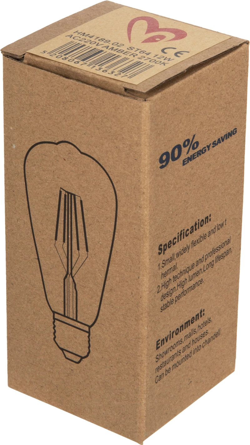 Žarnica LED filament 12W E27 3000K zlata