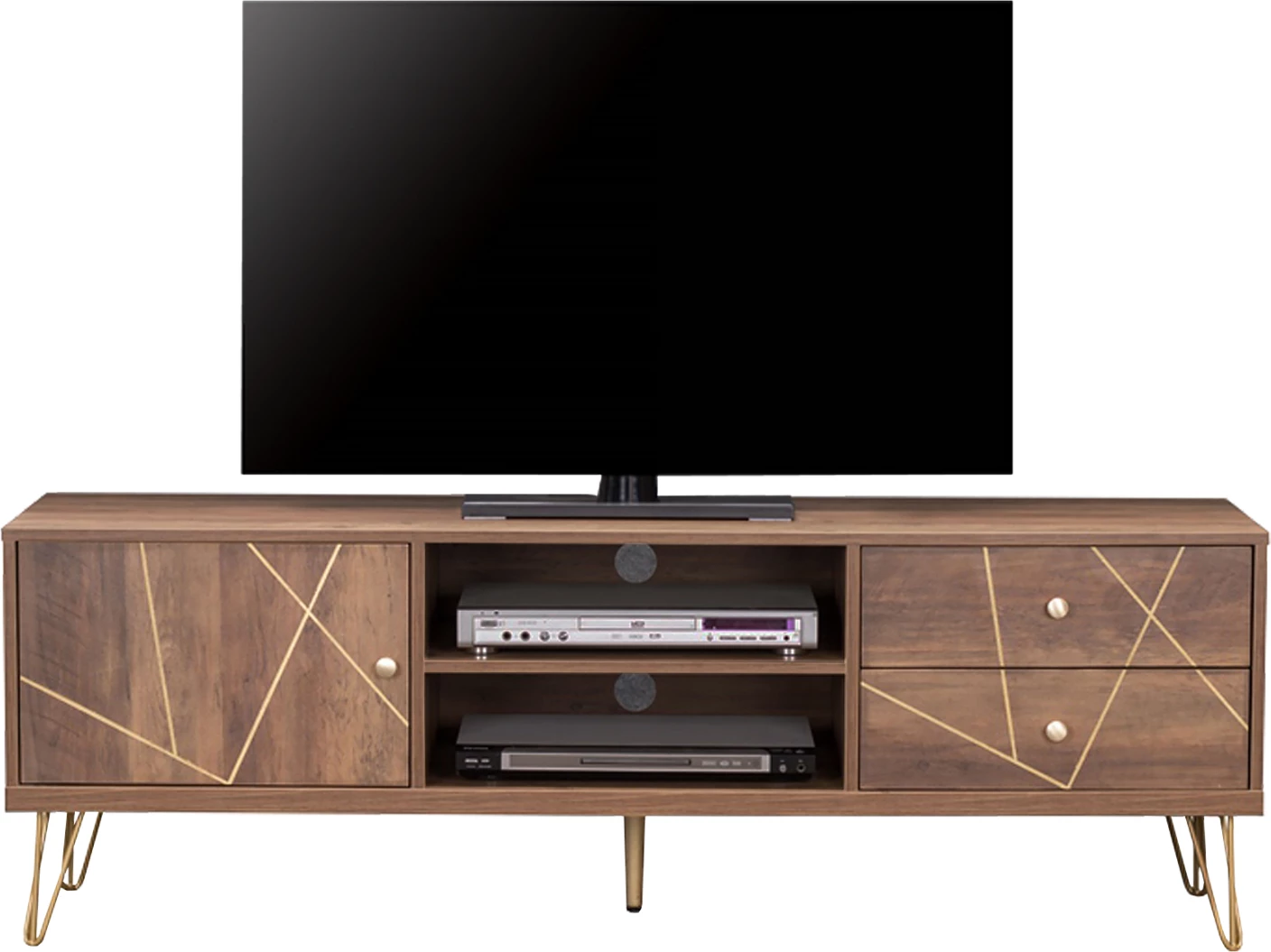 Komplet TV Kaitlyn FH8652 Oreh z Zlato 150x39,5x51,5 cm