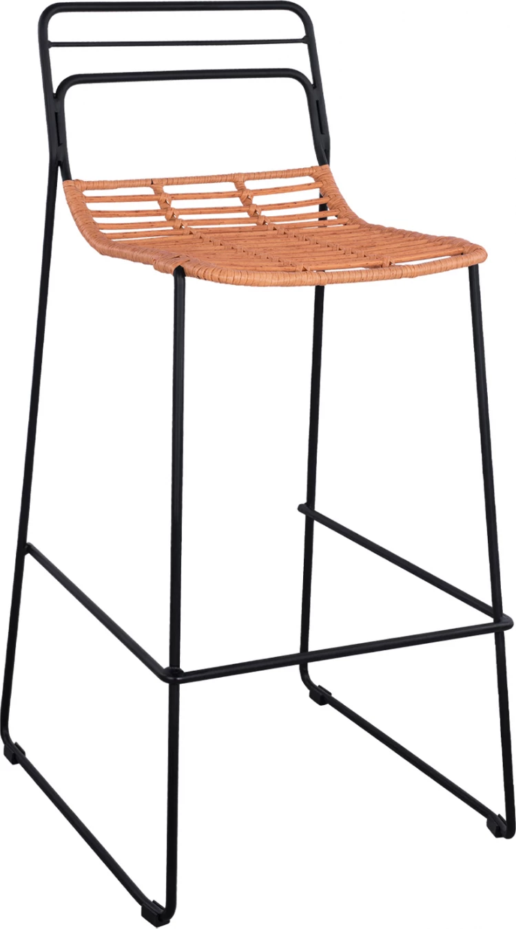 Kovinski stol Allegra FH5642 s pletenjem v bež barvi 48x53x100 cm