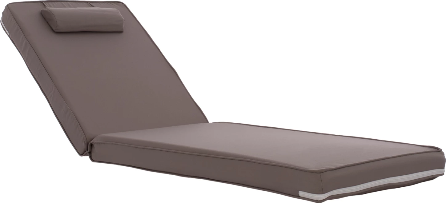 Blazina za ležalnik iz poliestra Chios siva FH11236.10P 196(117+1+78)x58x8cm