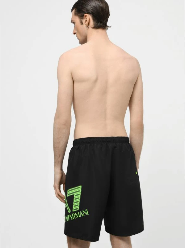 Plavalne hlače Emporio Armani, moške, črne