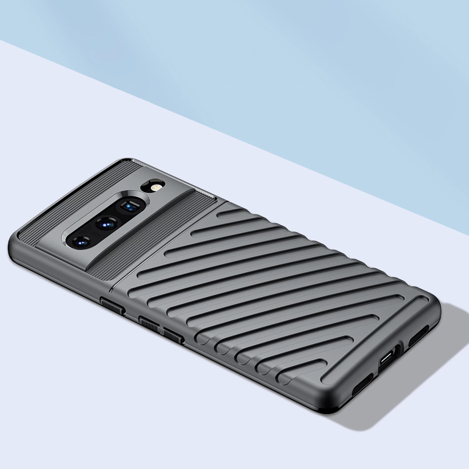 Zaščitni ovitek Hurtel Thunder Case za Google Pixel 7 Pro, črn