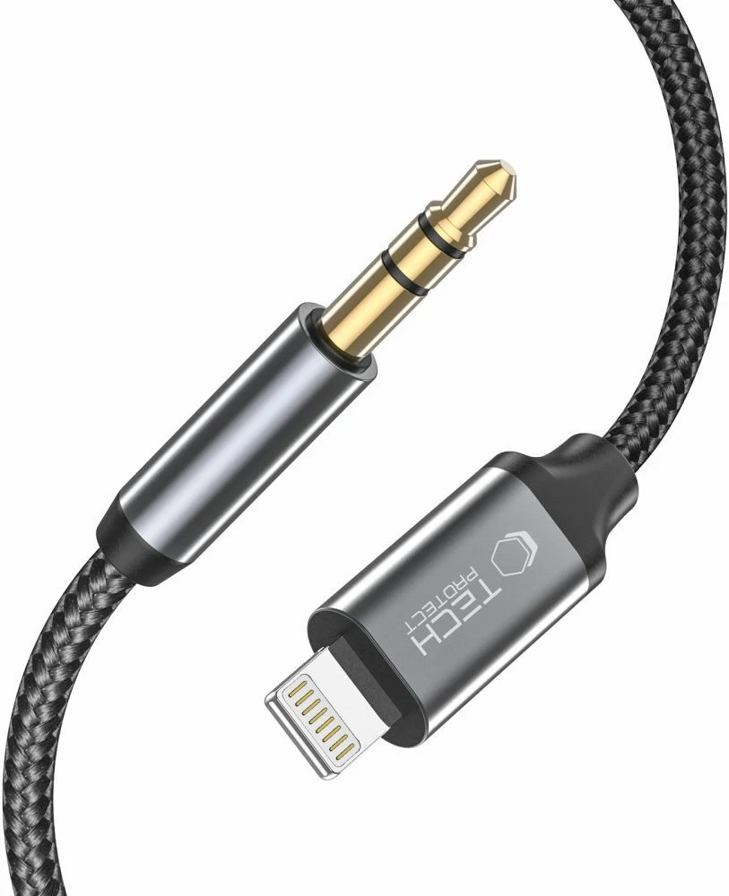Avdio kabel Lightning na 3,5 mm, 1 m, črn — Tech-Protect UltraBoost