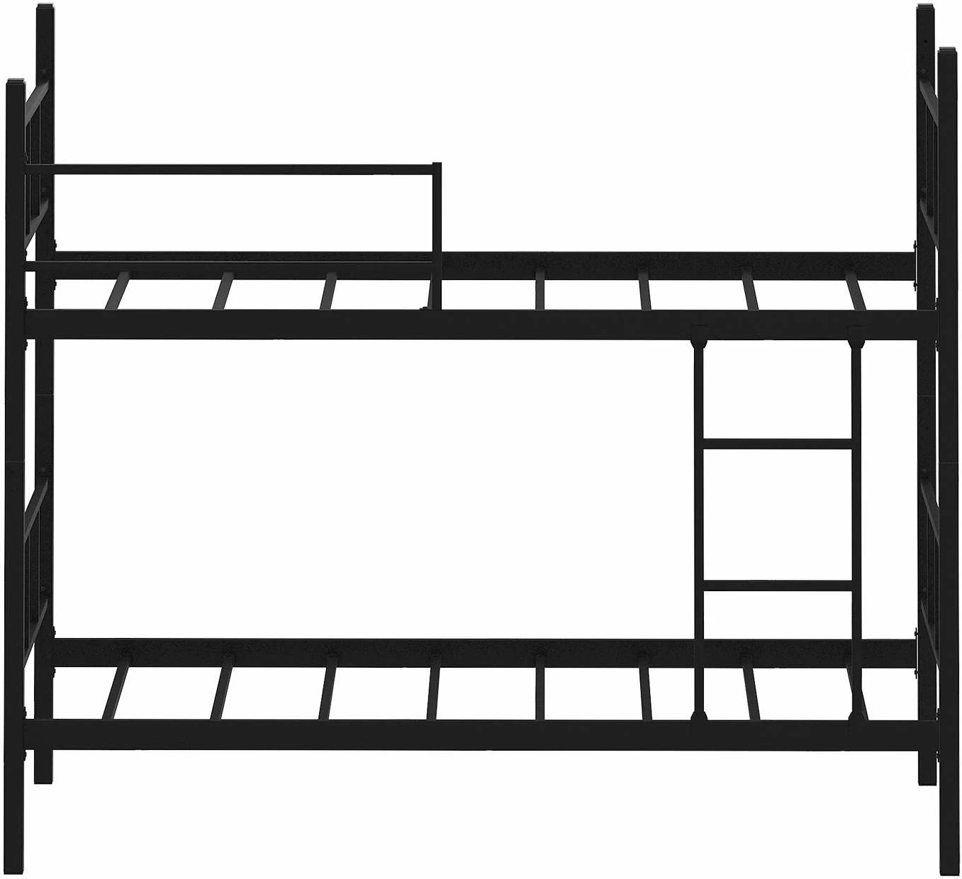 Mornarska kovinska postelja 100x200, črna, Skye Decor