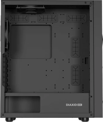 Računalniško ohišje Midi Tower Genesis Diaxid 605F, ATX, USB-C, črn