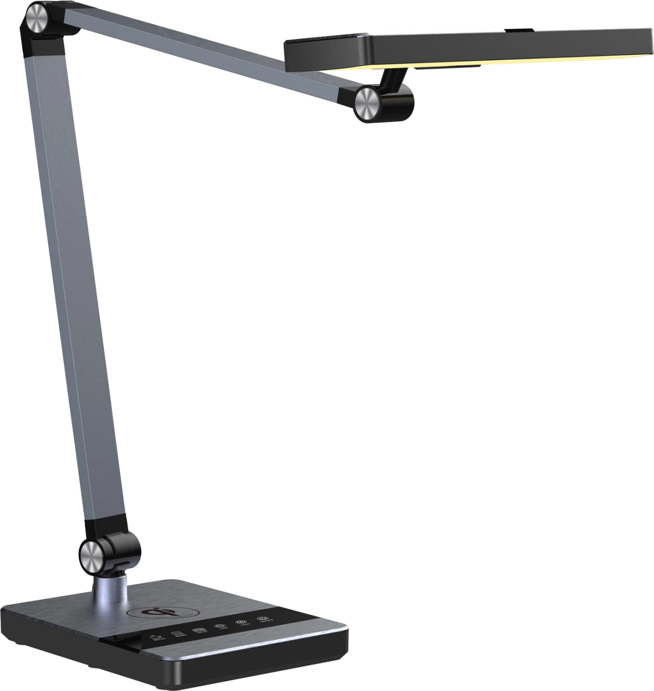 Profesionalna namizna svetilka LED BLAIN PRO FH4461.02 brušena črna ABS 35x43,9Hcm