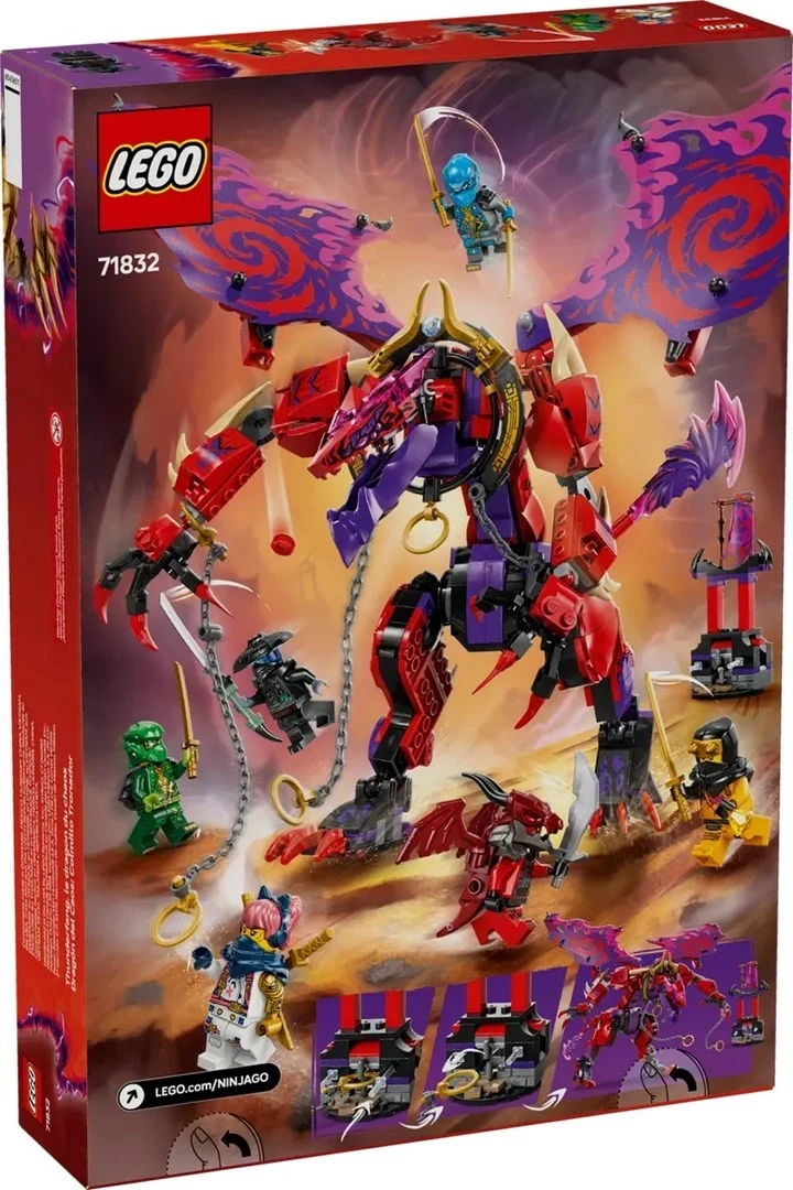 Set z zmajem Thunderfang Dragon of Chaos LEGO NINJAGO 71832