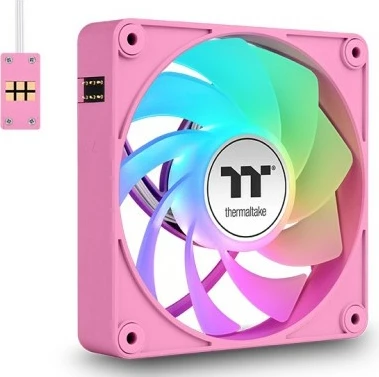 Ventilatorji za ohišje, 3 x Thermaltake CT120 EX Reverse ARGB 120 mm, rožnati