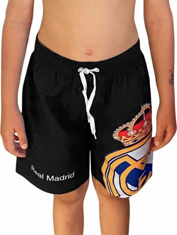 Plavalne hlače za otroke Real Madrid, črne
