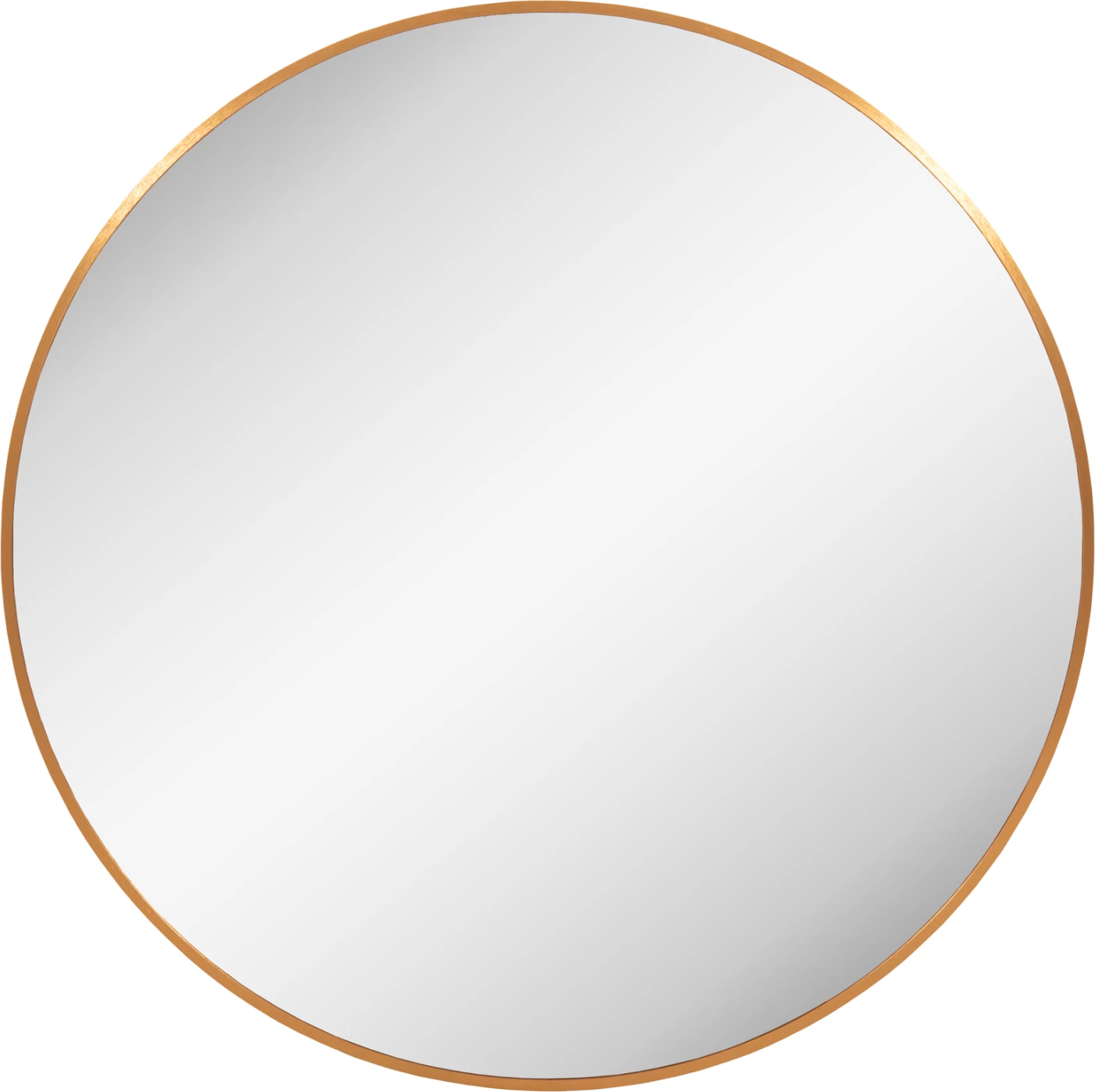 Stenski ogledalo serije Archer FH4498.30 okrogli aluminijasti okvir v zlati barvi Φ80cm