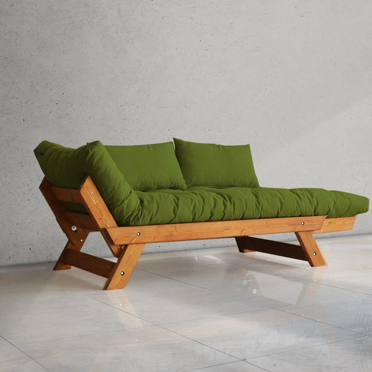 Vrtni dvosed za dva, Skye Decor CPT8106-210, teak in zelena