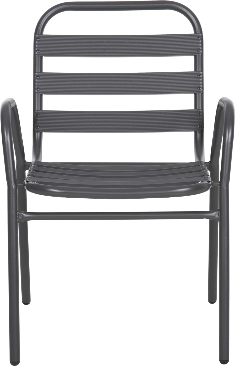 Stol prelude FH5970.01 kovinski okvir-aluminij sedež in naslonjalo-siv 54x56x79H cm