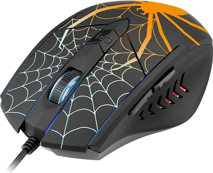 Igralni miš GameZone Black Widow USB, črn