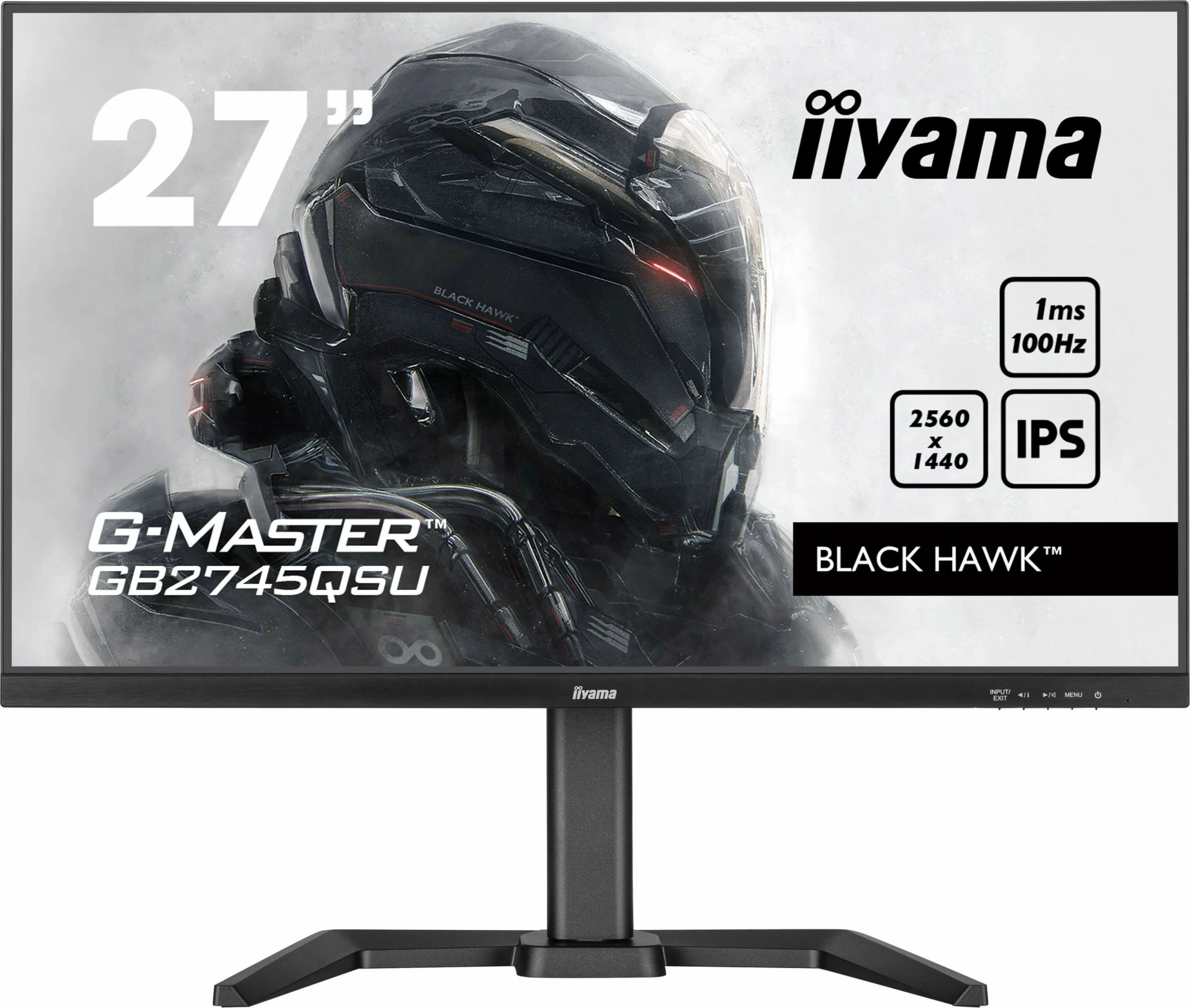 Gaming monitor iiyama G-MASTER GB2745QSU-B2, 27", 2560 x 1440, 1 ms, črn