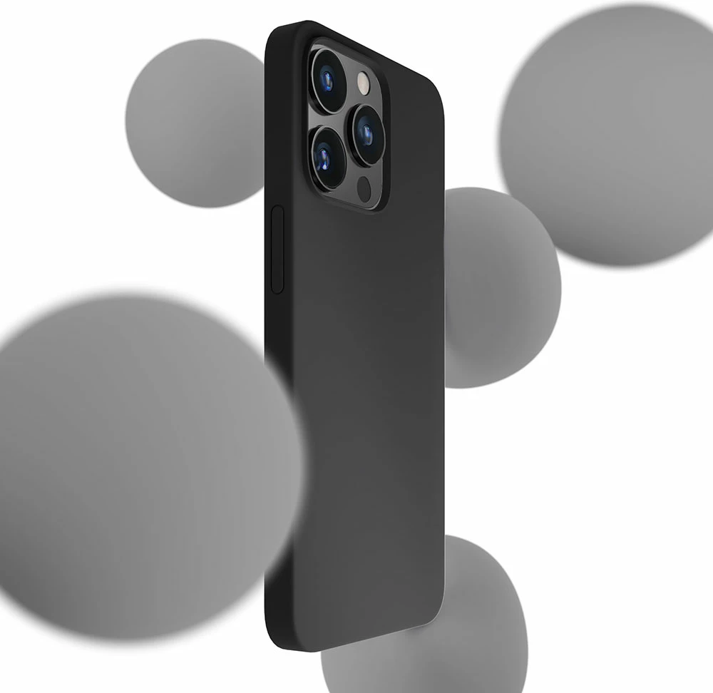 Ovitek iz silikona za iPhone 13 Pro Max, 3mk, črn