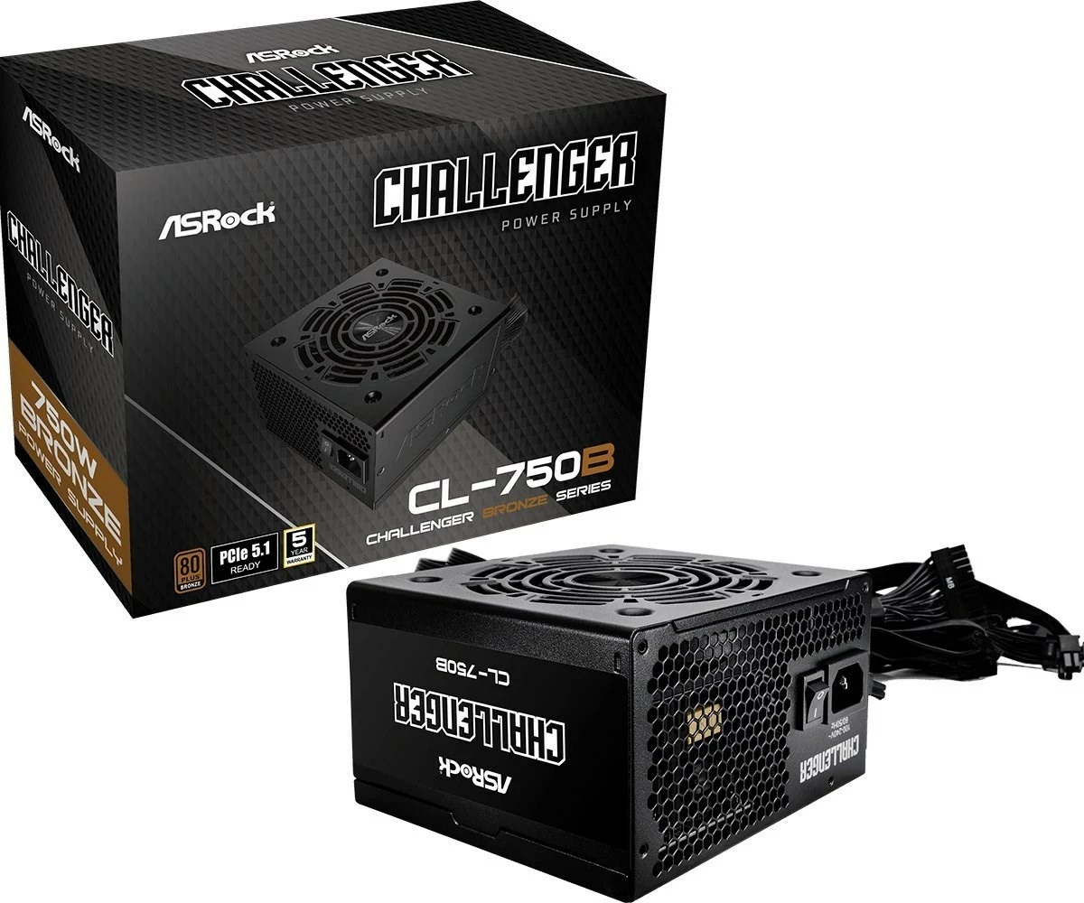 Napajalnik ASRock Challenger 750W, črn