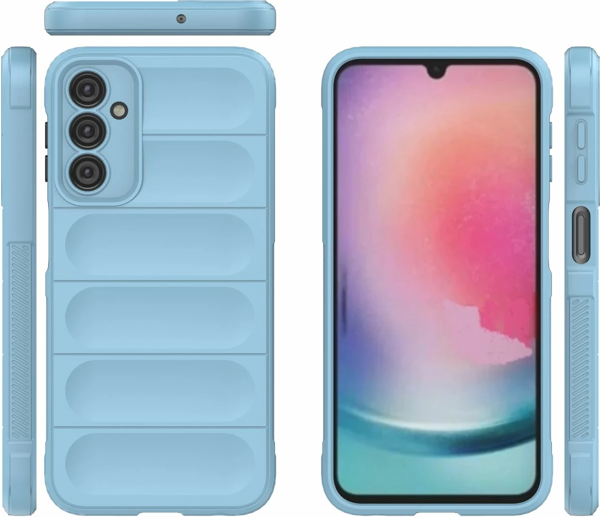 Zaščitni ovitek Hurtel Magic Shield za Samsung Galaxy A24 4G, TPU, svetlo modra