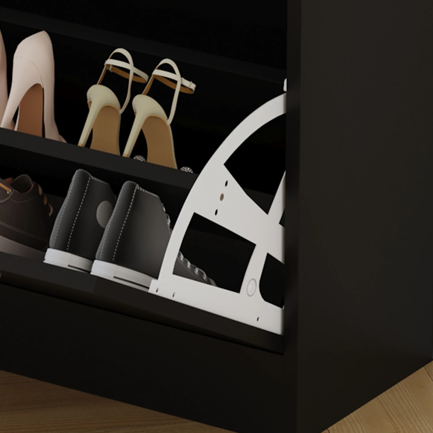 Komplet za predsobo z ogledalom GORN FH2473.02 melamin v barvi wenge 90x24x190Hcm