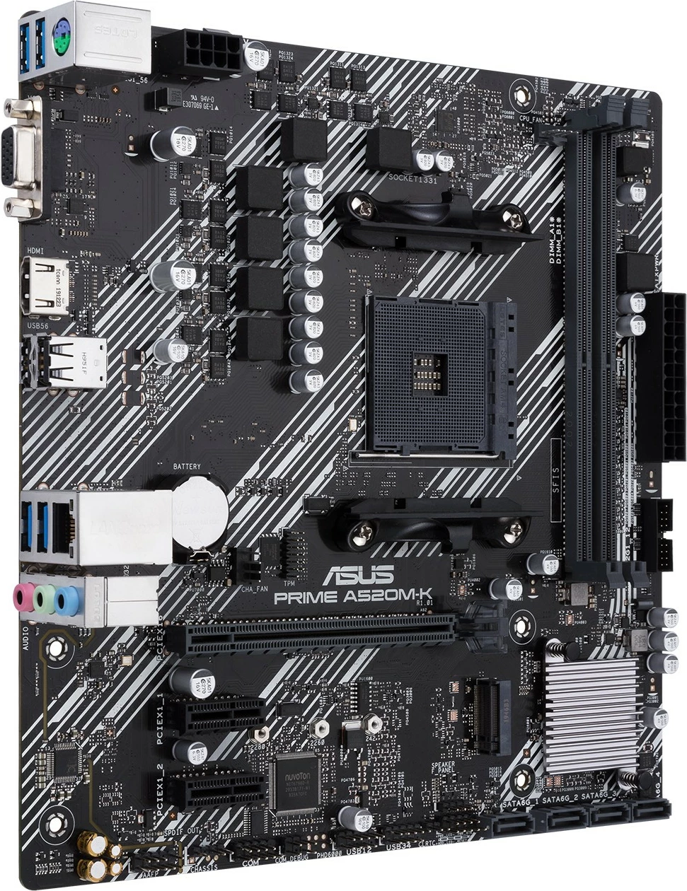 Matična plošča ASUS PRIME A520M-K, Socket AM4, micro ATX