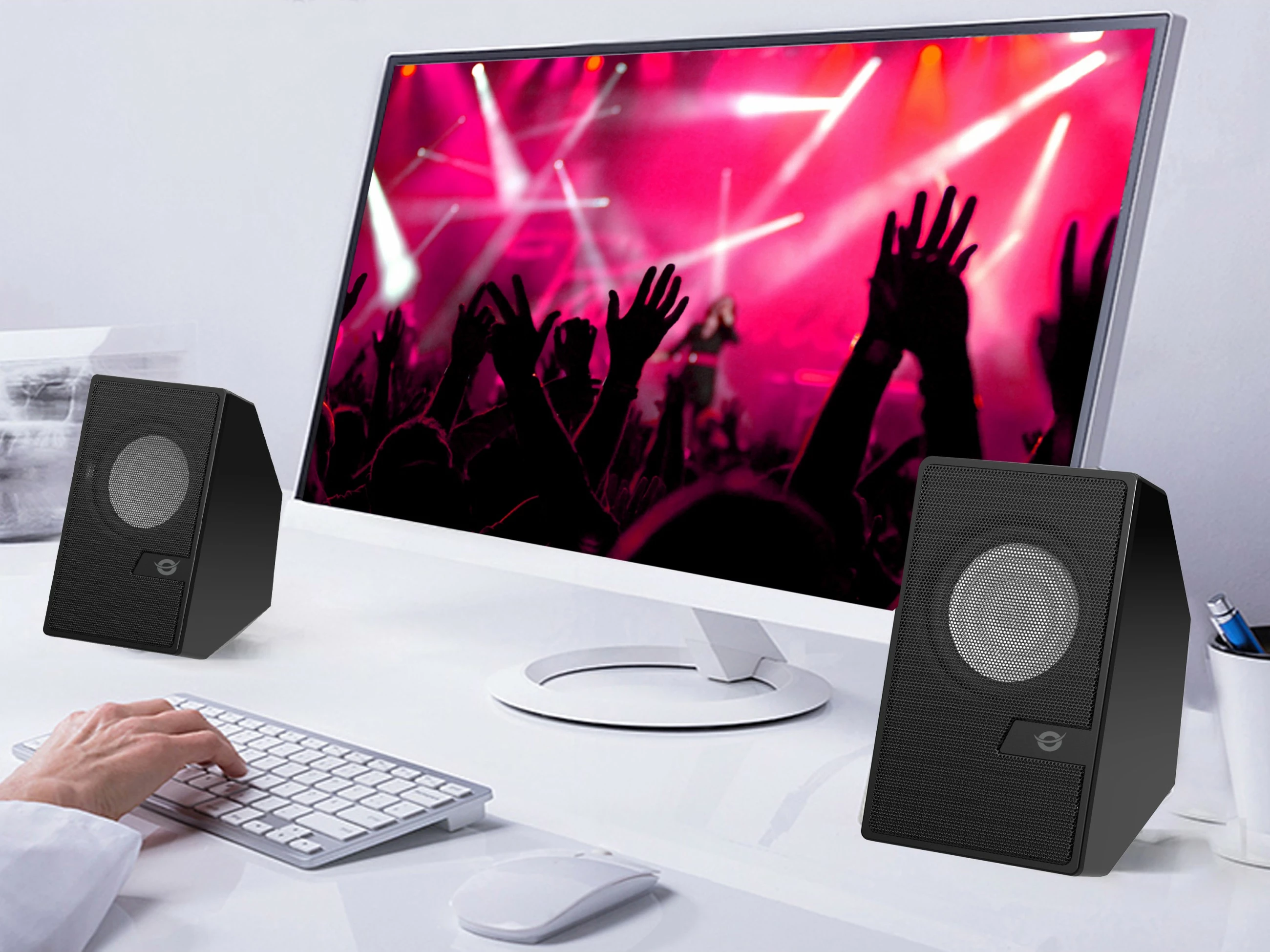 Bluetooth zvočniki Conceptronic 2.0, 6W, s daljinskim upravljalnikom, črni