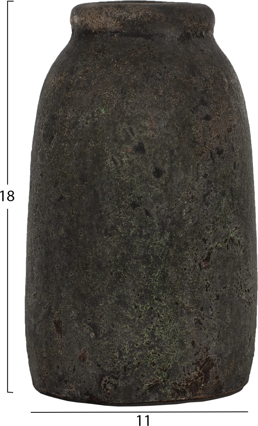 Dekorativne vaze 3 kosi FH7711 v terakoti fosilno siva