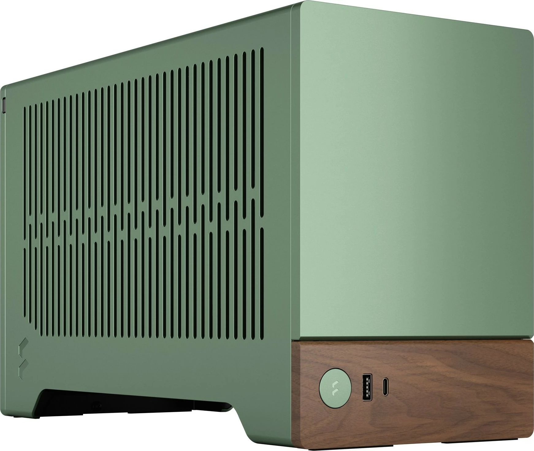 Računalniško ohišje Terra Mini-ITX, alumin, oreh, zelen, Fractal Design