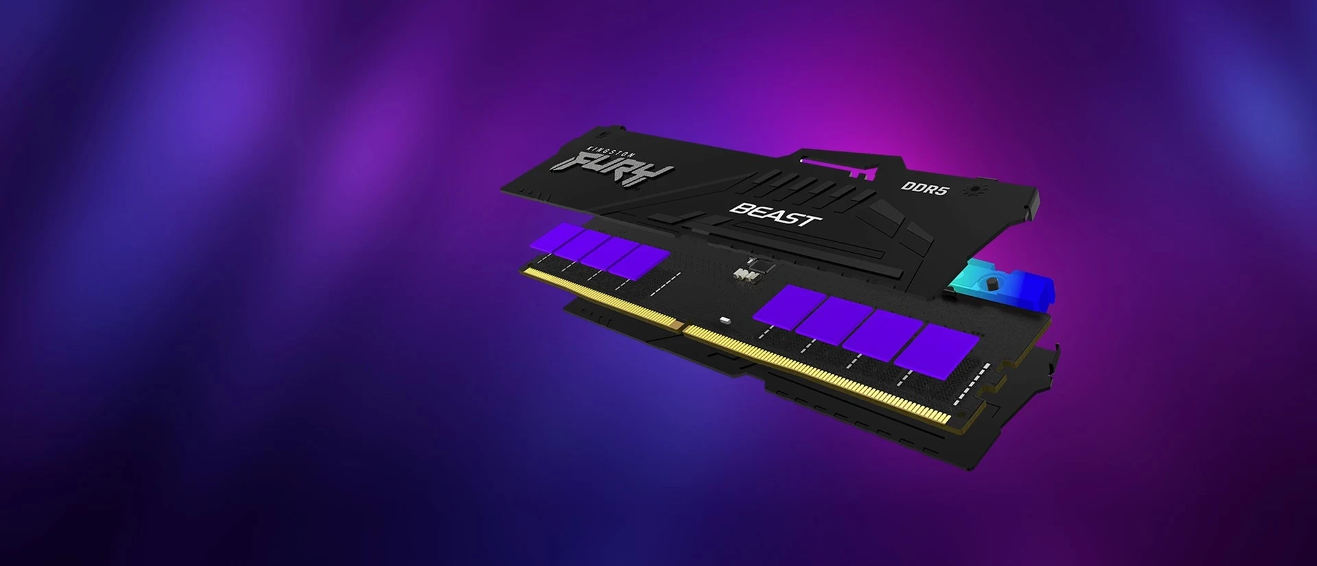 RAM pomnilnik Kingston FURY 32GB 5200MT/s DDR5 CL40 DIMM (komplet 2) Beast RGB
