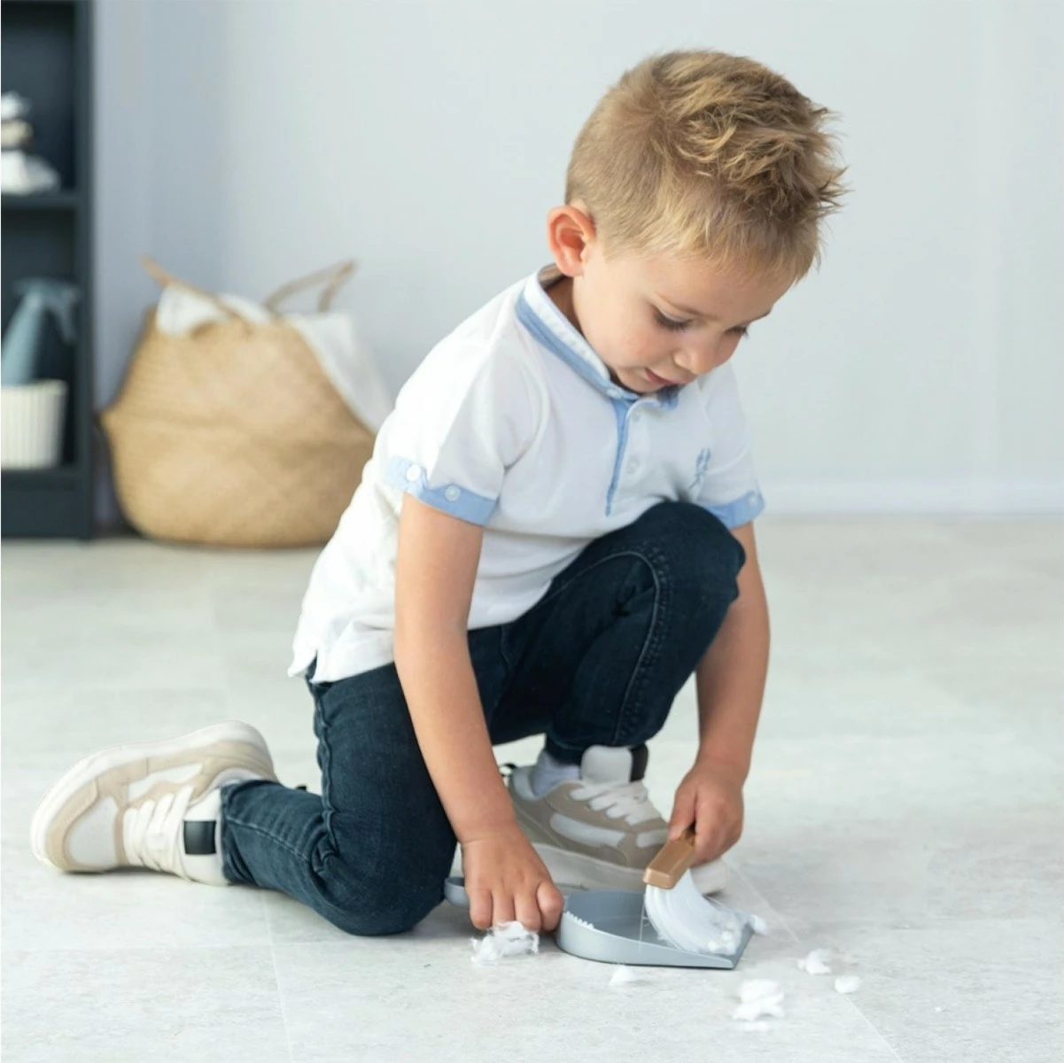 Set za čiščenje igrač Smoby 7600330323, plastika, rjava/siva/bela