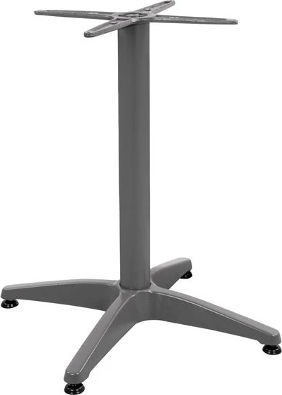 Aluminijasta osnova 4 noge 65x65x70 cm s križem 48x48 cm FH448.04 Siva