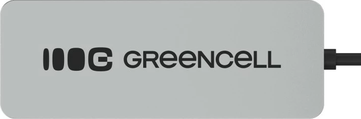 Razdelilec USB-C 4-v-1, Green Cell HUB-GC-C4A, 4x USB-A 3.0 do 5 Gb/s, vgrajen kabel 15 cm, srebrno/črn