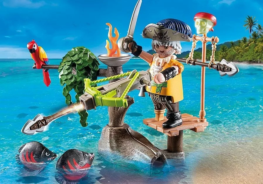 Set figuric s balisto in dodatki Playmobil Pirates 71795, plastika