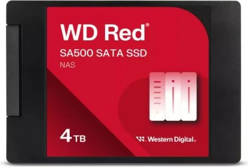 SSD za NAS Western Digital WD Red SA500, 4TB, 2,5", SATA, črn