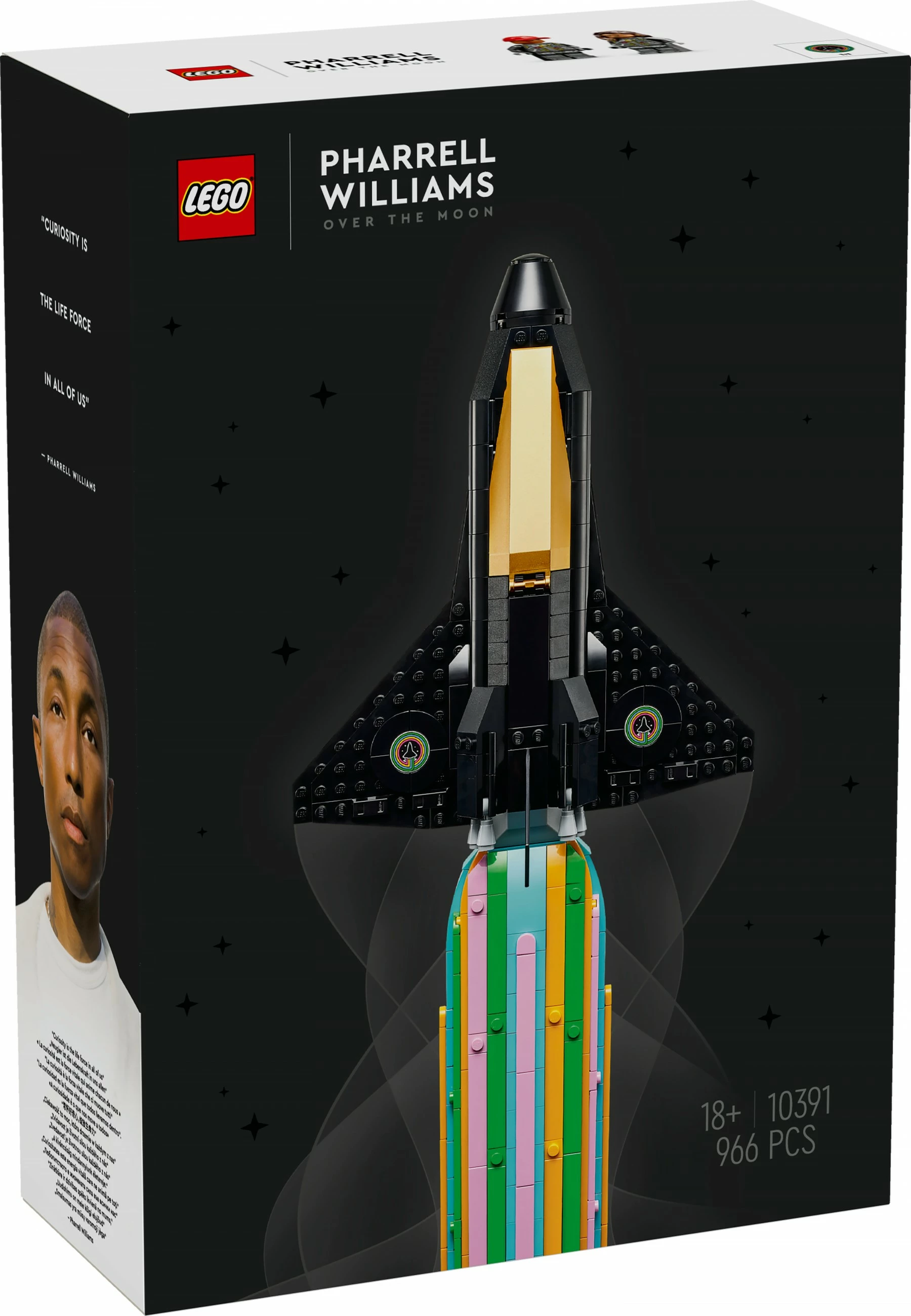 Set gradnje 'Over the Moon' Pharrell Williams, LEGO Icons 10391, 966 kosov, večbarven