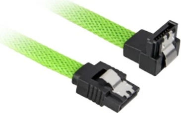 SATA III kabel 0,45 m, 90°, zelen – Sharkoon