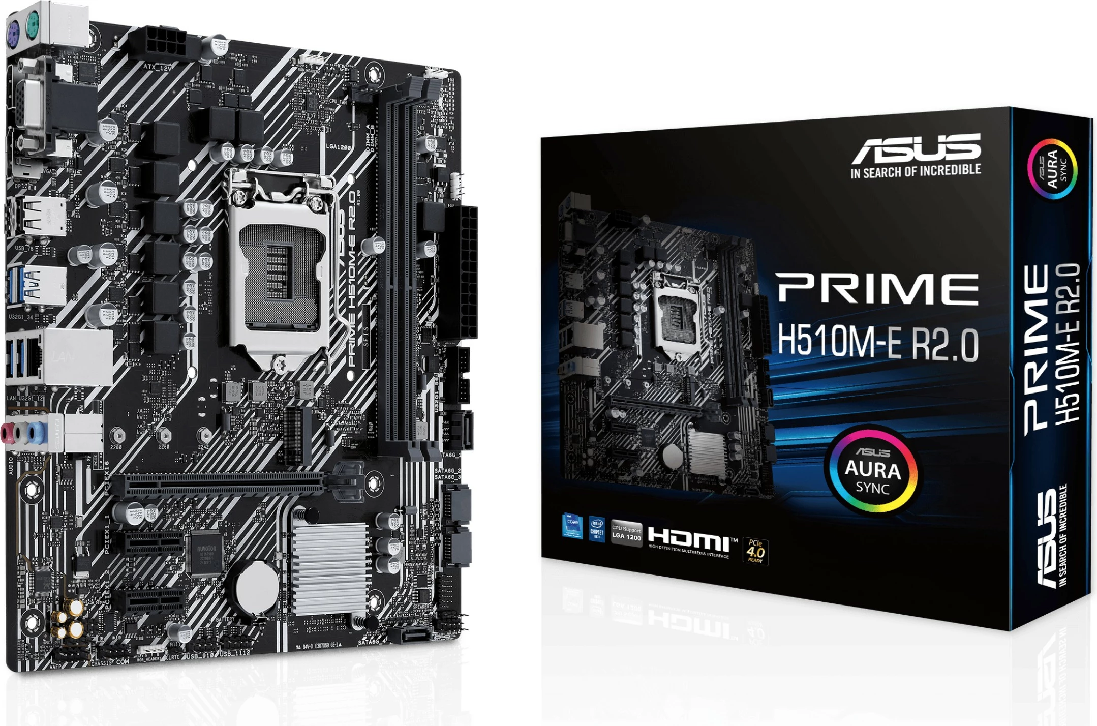 Matična plošča ASUS PRIME H510M-E R2.0, Intel, LGA 1200, DDR4-SDRAM, 64 GB