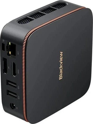 Kompakten mini PC Blackview MP20 N150, 16 GB RAM, 512 GB SSD, Windows 11 Pro, črn