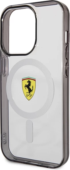 Prozoren ovitek Ferrari FEHMP14LURKT za iPhone 14 Pro 6,1", MagSafe