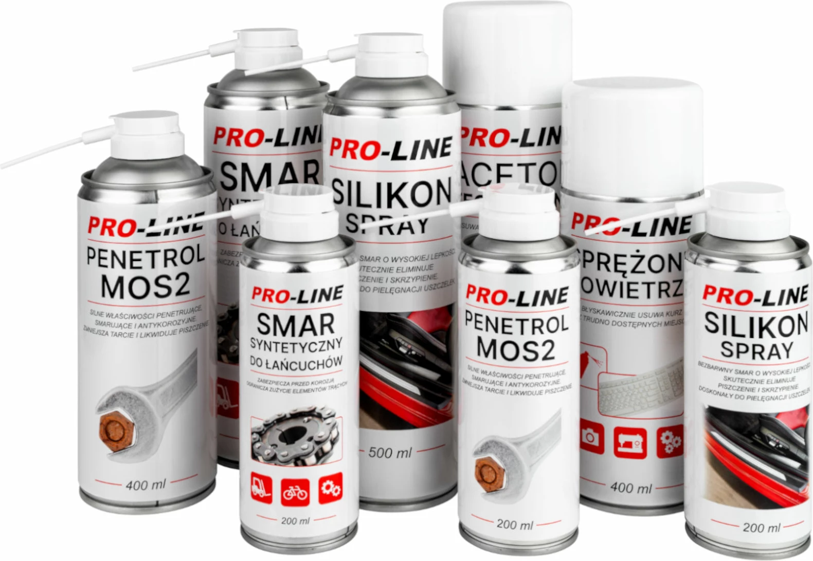 Razpršilec za odstranjevanje rje Pro-Line PENETROL MoS2, 400 ml