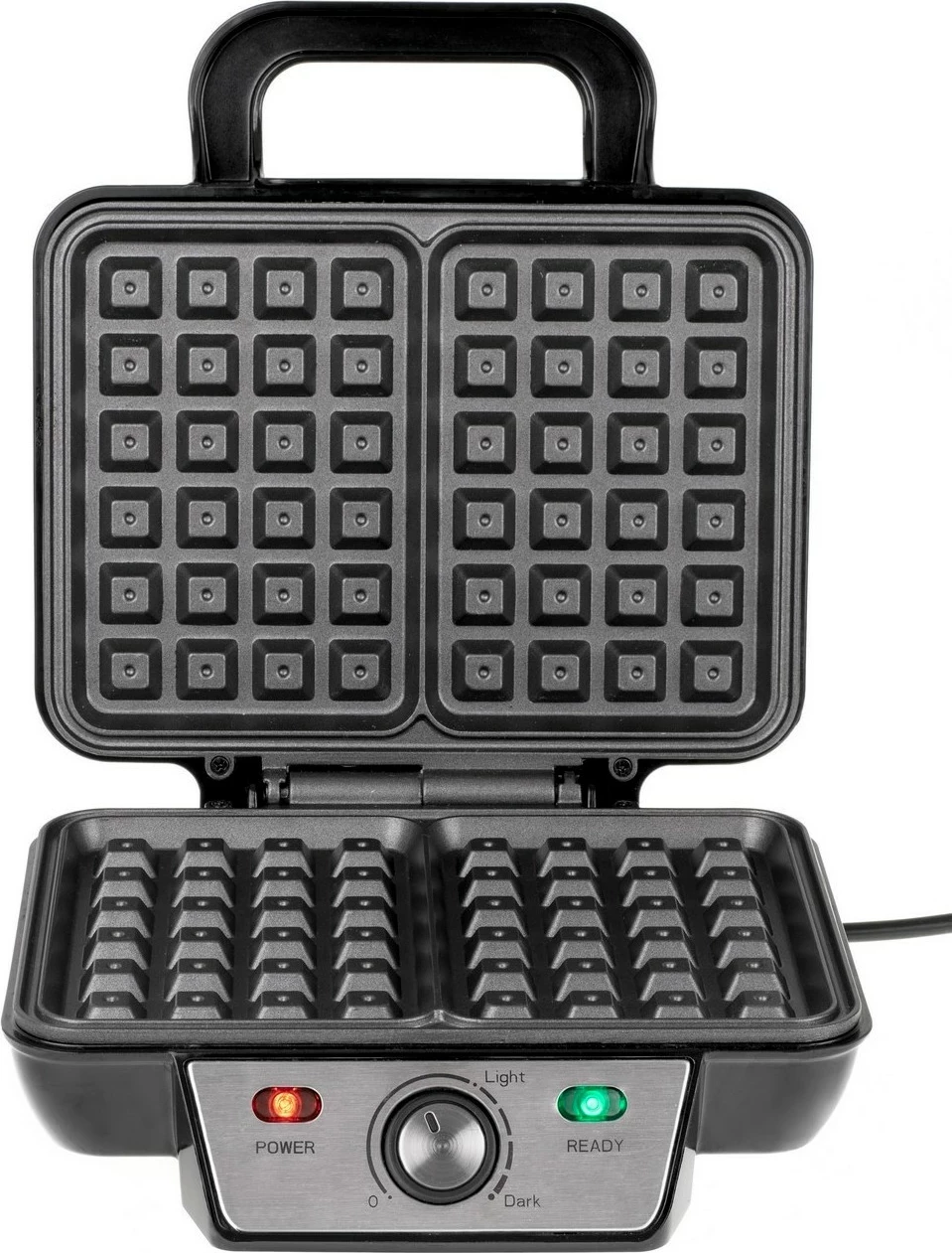 Aparat za vaflje Camry CR 3046, 2 vaflja, srebrno-črn