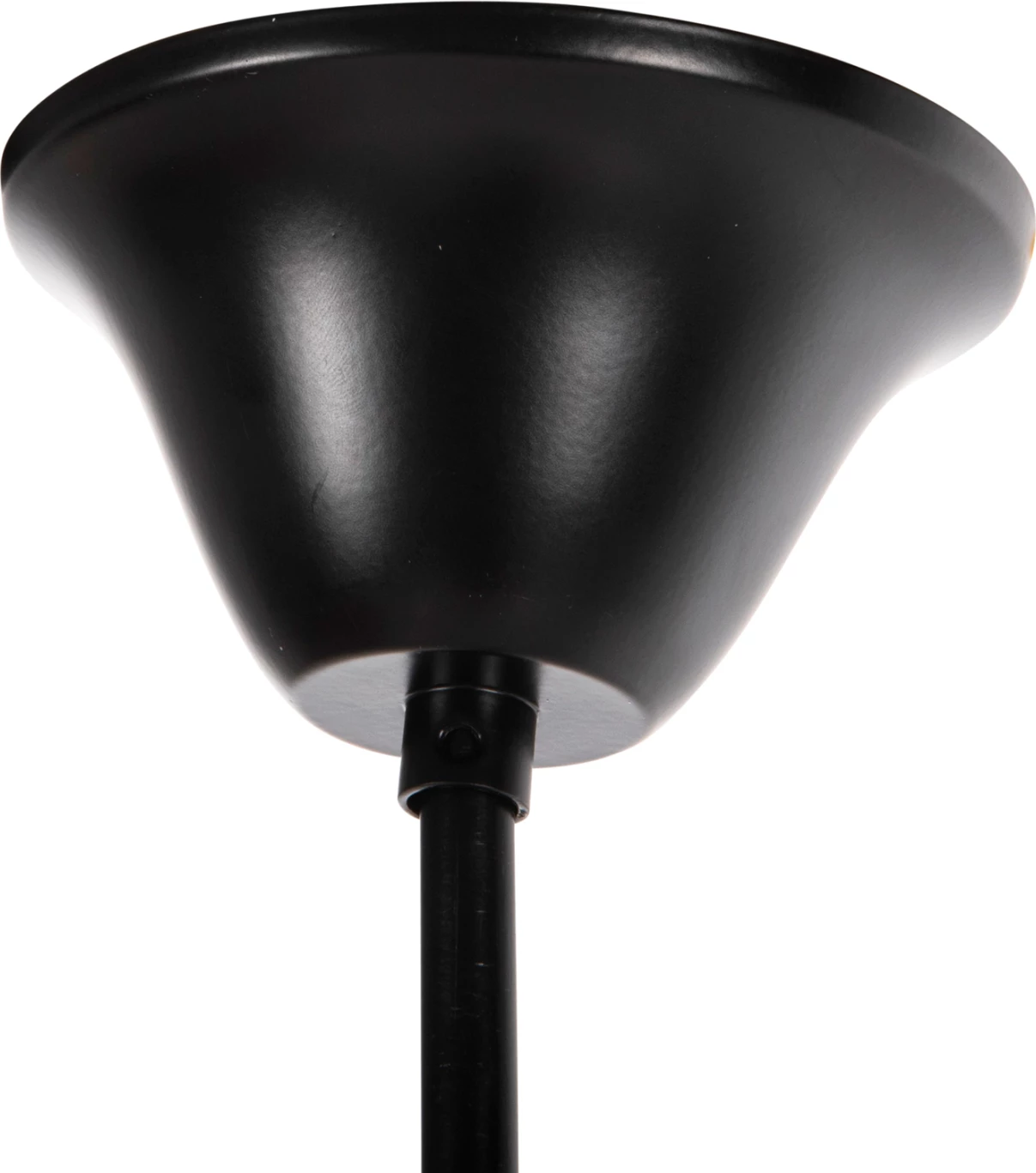 Stropna viseča svetilka z 8 lučmi FH4169 črna kovina-vrv Φ66x131Hcm