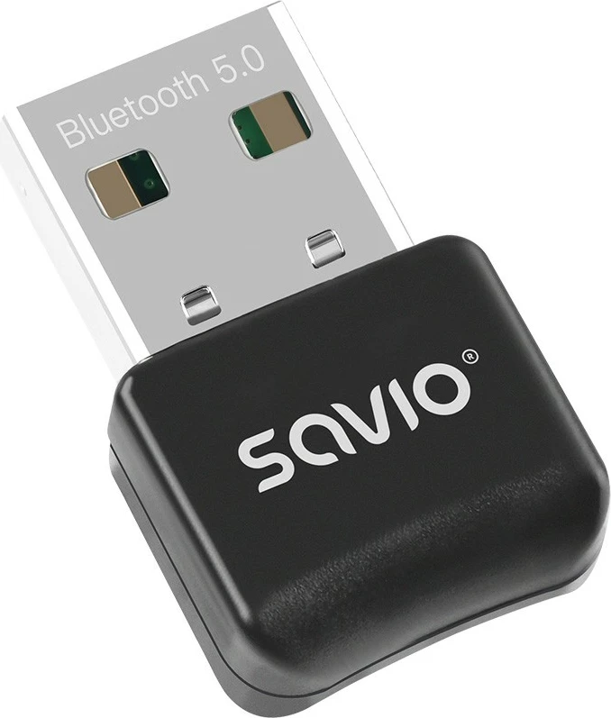 Bluetooth adapter USB, Bluetooth 5.0, črn Savio BT-050