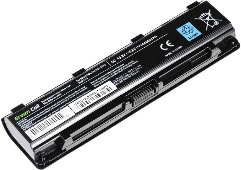 Baterija Green Cell TS13V2, 4400 mAh, črna
