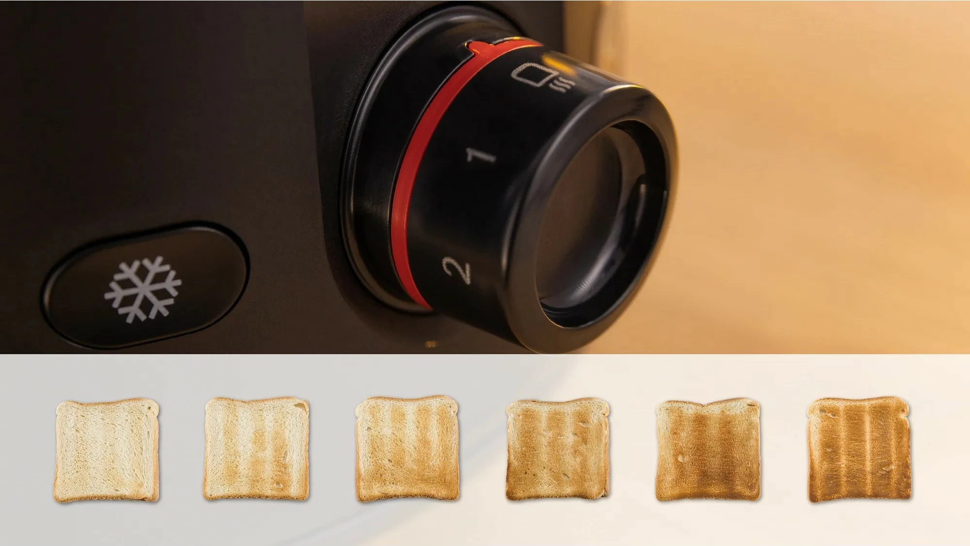 Tost za kruh, 2 rezini, 950 W, črn, Bosch TAT2M123