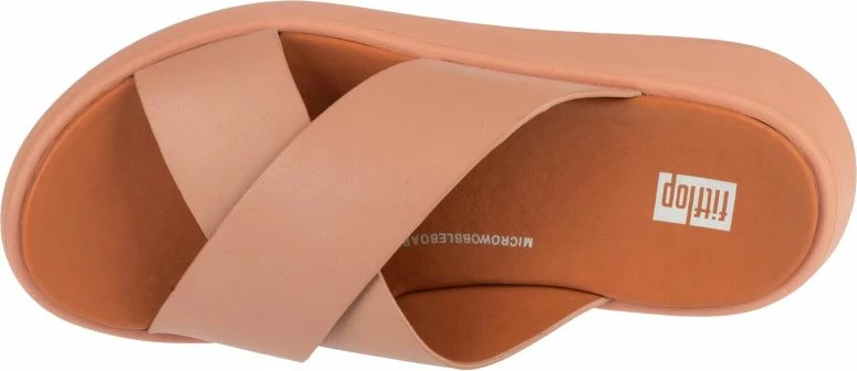 Sandali FitFlop F-Mode Flatform FW5-137, bež