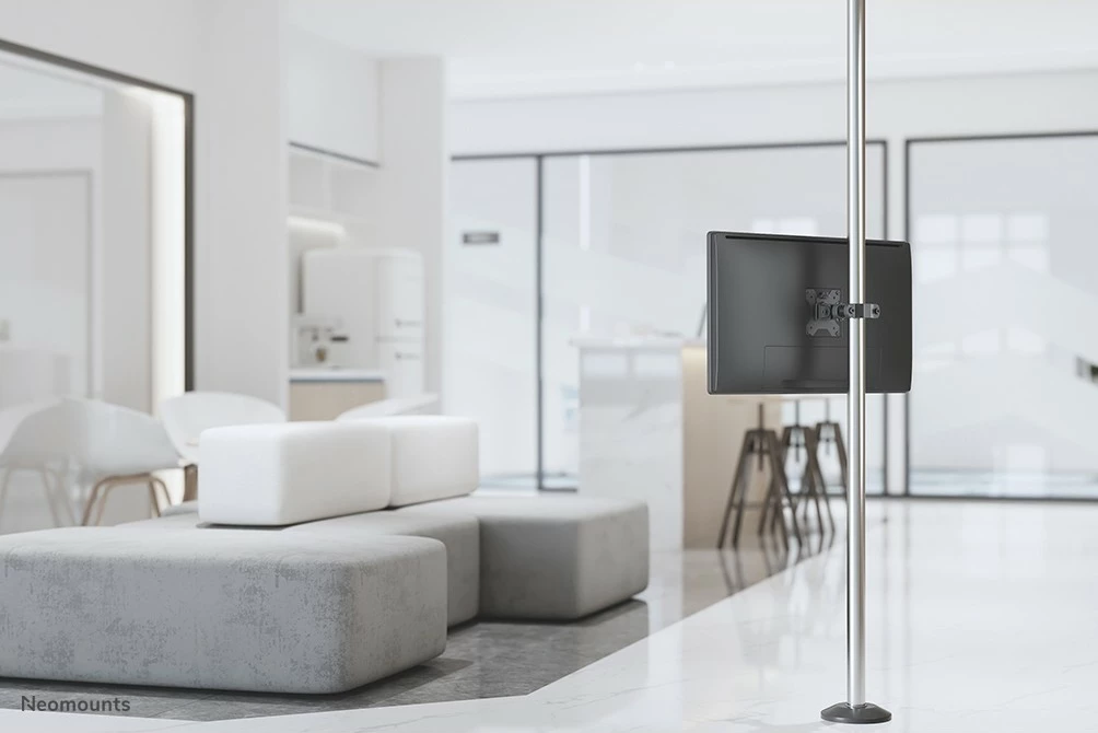 Stenski nosilec za TV/monitor Neomounts FL40-430BL11, 17–32 palcev, 360° vrtljiva, VESA 75x75/100x100, črn