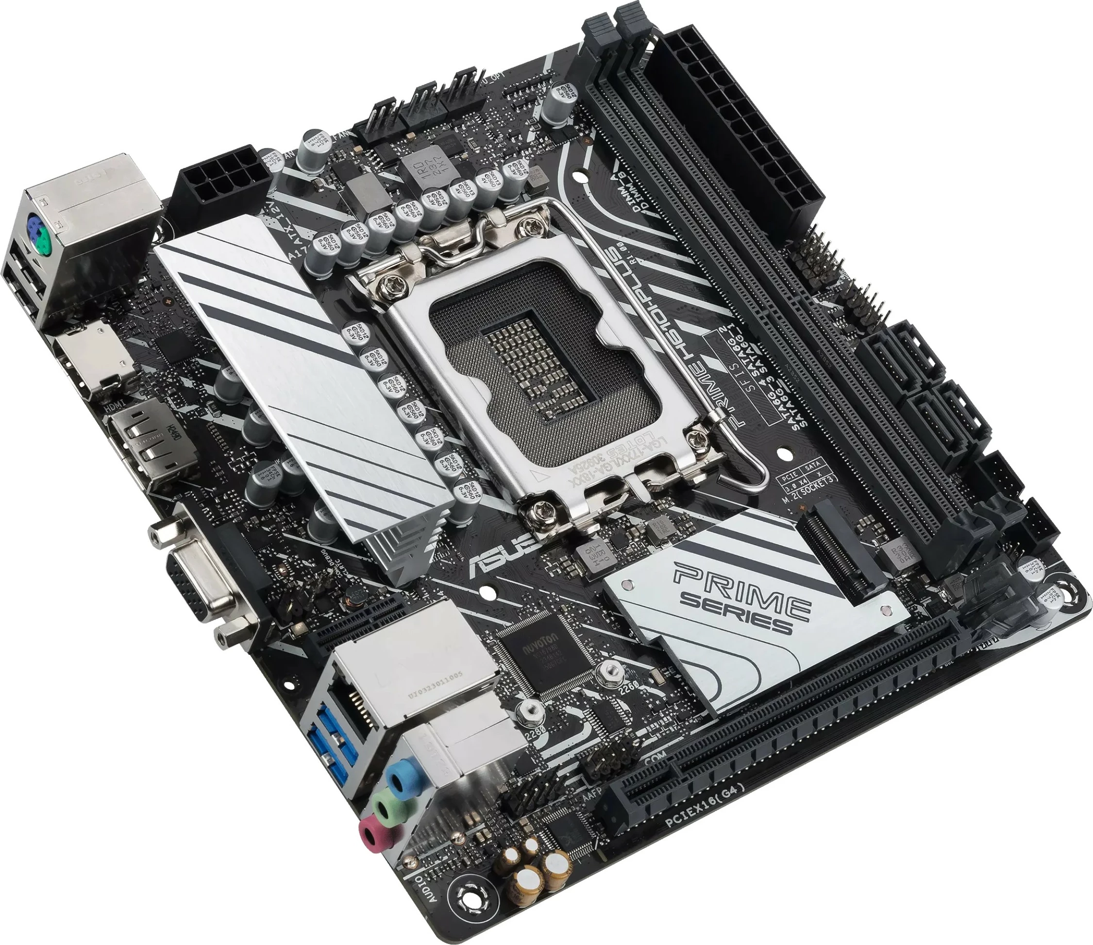 Plošča ames ASUS PRIME H610I-PLUS-CSM, Intel, LGA 1700, DDR5-SDRAM, mini ITX