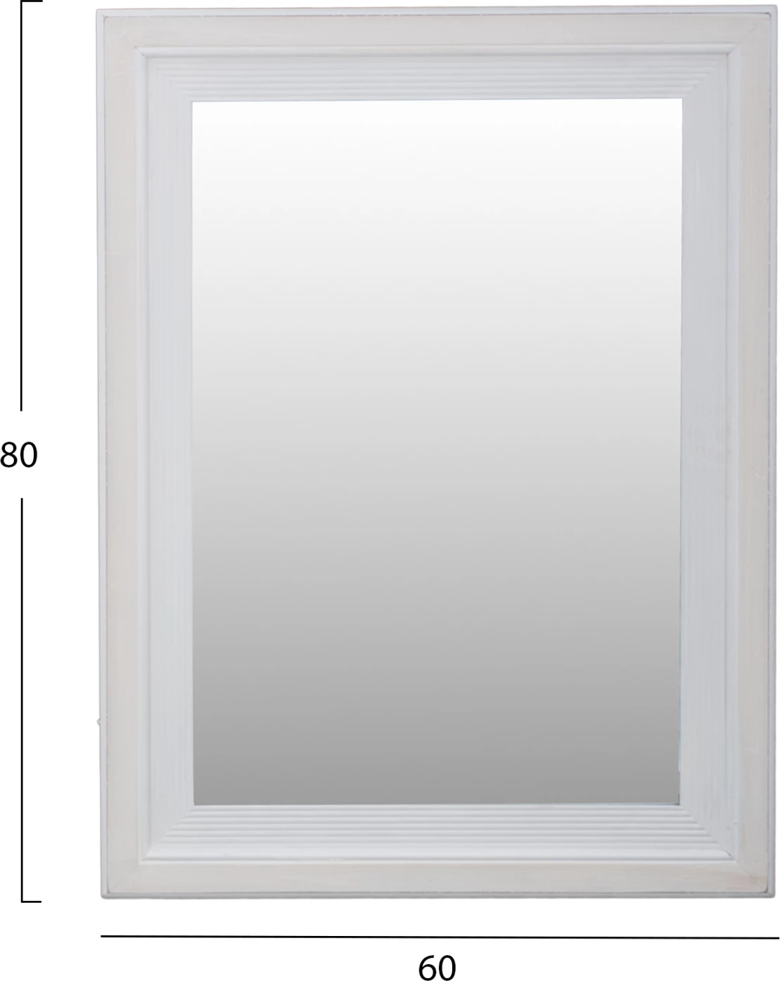 Ogledalo, bela patina FH7191, 60x2x80 cm